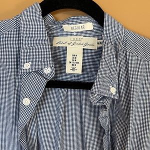 H&M’s Blue and White Plaid Button Up